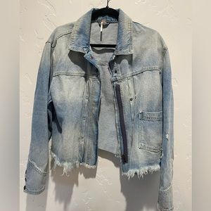 Free people moto Jean jacket